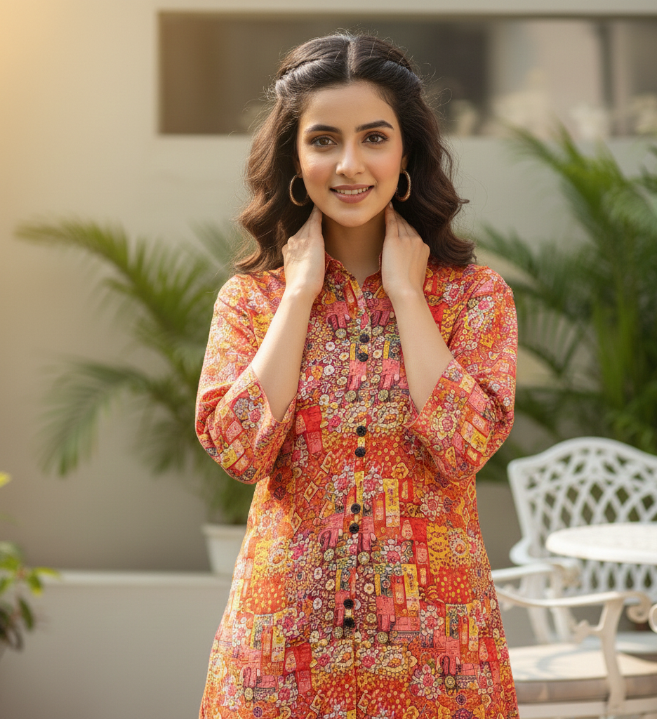 WINTER VIBE PRINTED KURTA SET MMG-131