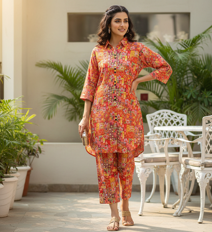 WINTER VIBE PRINTED KURTA SET MMG-131