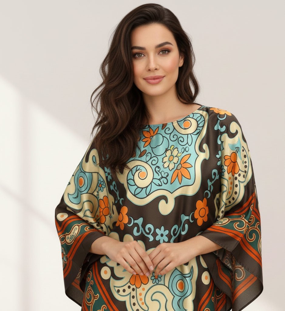 LUXE LOOM PRINTED KAFTAN STYLE 2PIECE SET MMG D-05