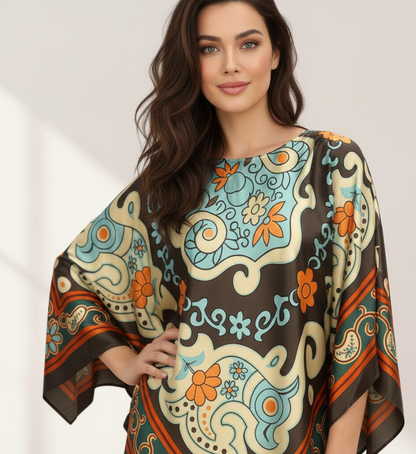 LUXE LOOM PRINTED KAFTAN STYLE 2PIECE SET MMG D-05