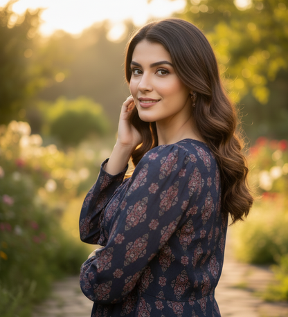 SAFFRON DRIFT SET PRINTED 2 PIECE MMG D-106