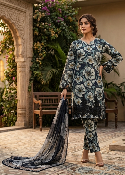 LAWN LUXE FLORALS KURTA SET