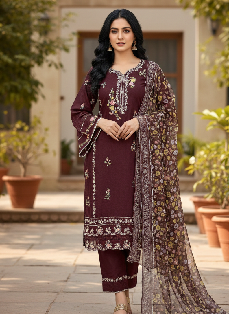 VAIRA COTTON MODERN ETHNIC ENSEMBLE MMG-1211