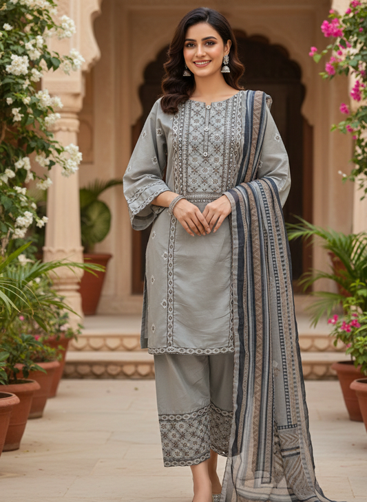 ZIVAH COTTON FESTIVE SET MMG-1204