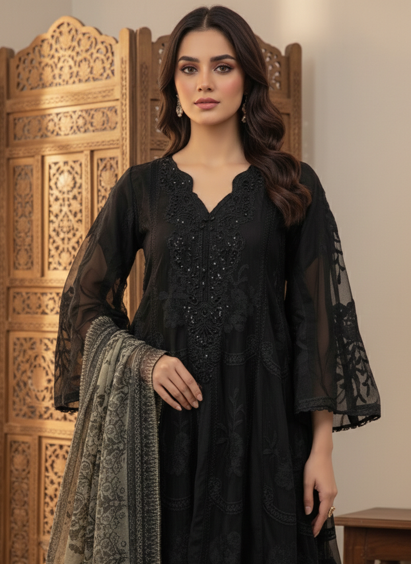 LUMEIRA CHIFFON KALI PISHWAS MMG-1049