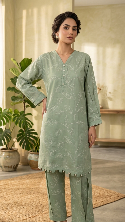 BASIC WEAR 2-PIECE KURTA SET MMG-1272