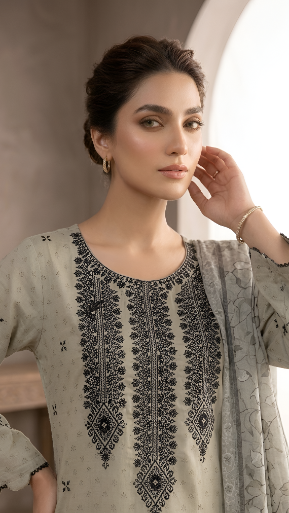 MAHVEEN CHARM 100% COTTON KURTA SET MMG-1256