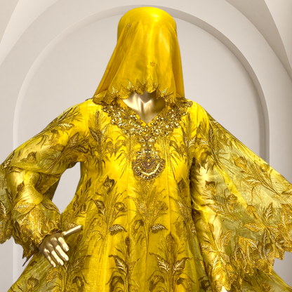 Graceful 3-Piece Tissue Frock Suit with Mysori Dupatta MMG-754