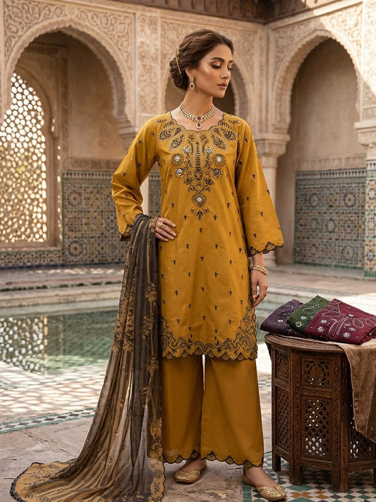 SITARA NOOR EMB COTTON SET MMG-1242