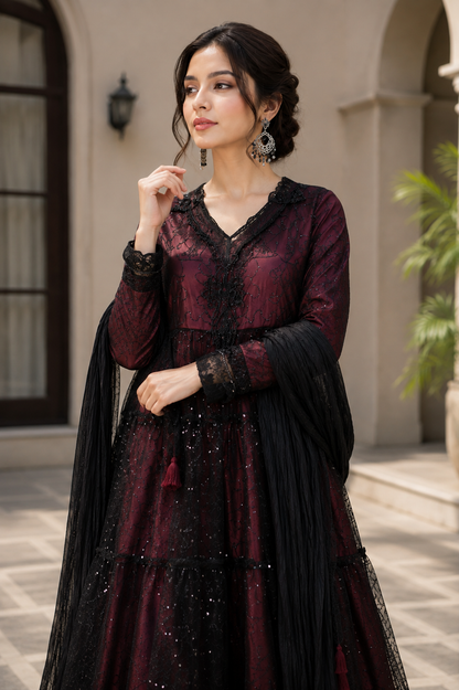 Sitara Royale Heavy Sequin Maxi | Luxury Party Wear Dress