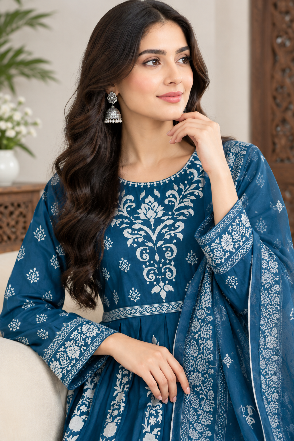 Aroosa Printed Short Frock