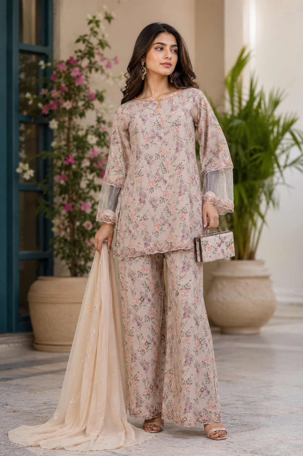 Shahzadi Royale – Luxury Embroidered Kurta Set MMG-02
