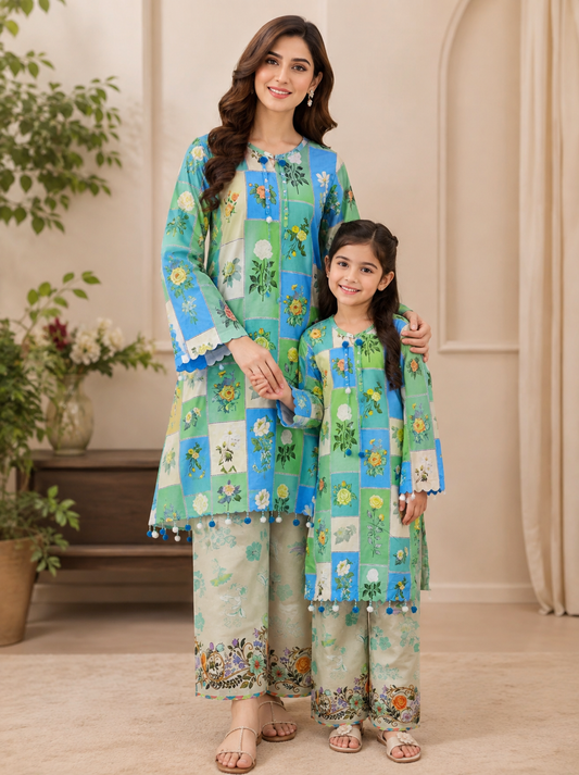 Mom & Me Signature Print Suit