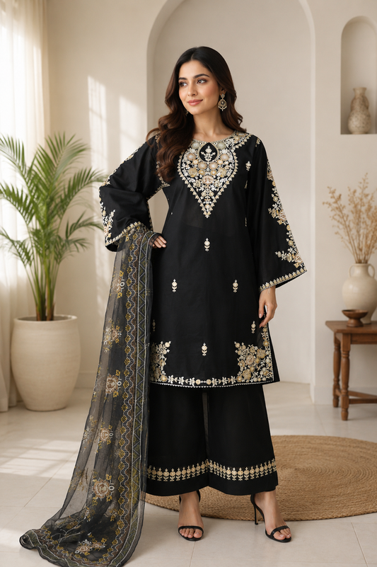 PEARL PRESTIGE EMB KURTA SET MMG-1248