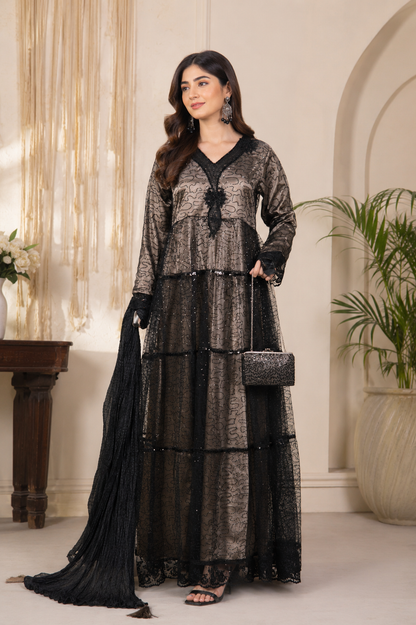 Sitara Royale Heavy Sequin Maxi | Luxury Party Wear Dress