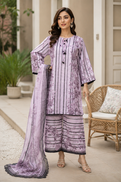 CHIC CHIKANKARI LAWN SUIT